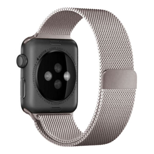 WiWu Milanese band Apple Watch Series 1-9 / SE - 38/40/41 mm / Series 10 - 42 mm - Sterrenlicht