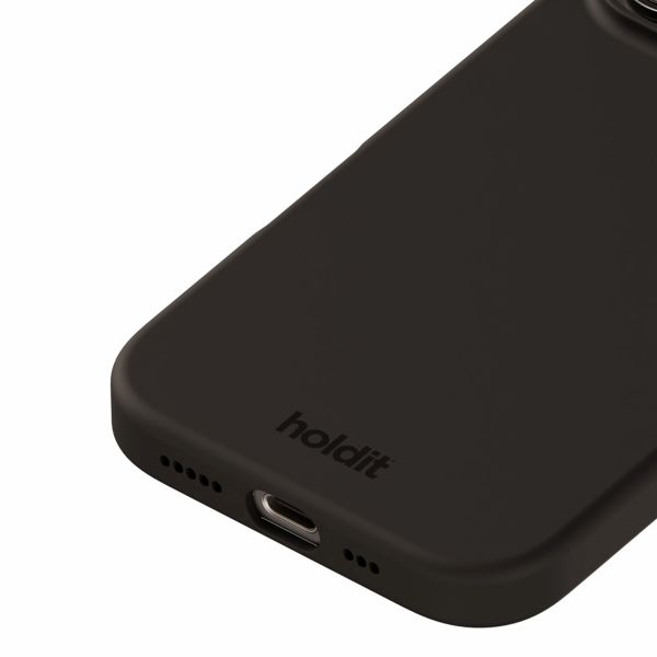 Holdit Silicone Case iPhone 16 Pro - Black