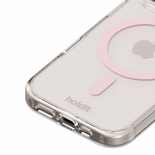 Holdit MagSafe Case iPhone 16 - Roze / Transparant