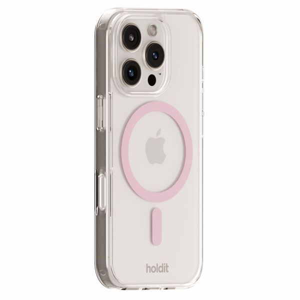 Holdit MagSafe Case iPhone 16 - Roze / Transparant