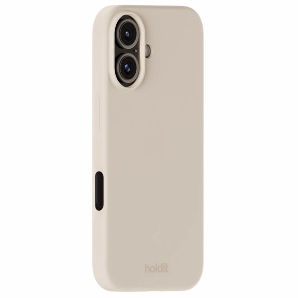 Holdit Silicone Case iPhone 16 - Light Beige