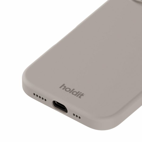 Holdit Silicone Case iPhone 16 Plus - Taupe