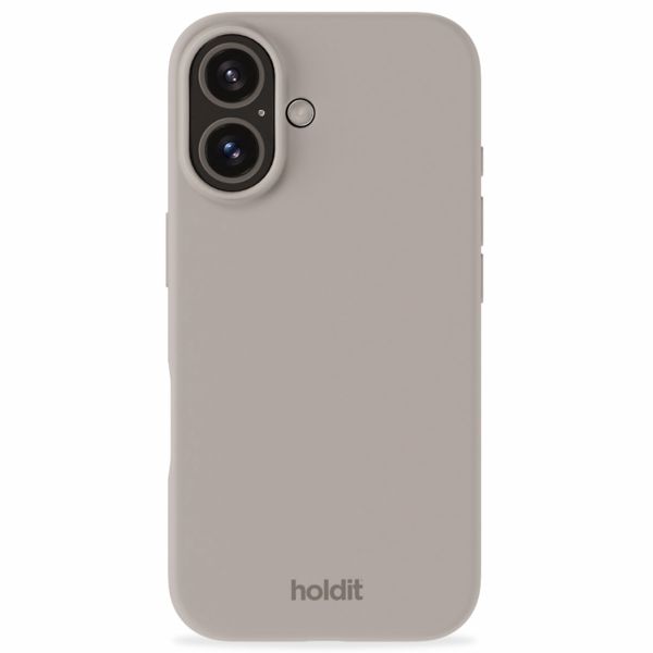 Holdit Silicone Case iPhone 16 Plus - Taupe