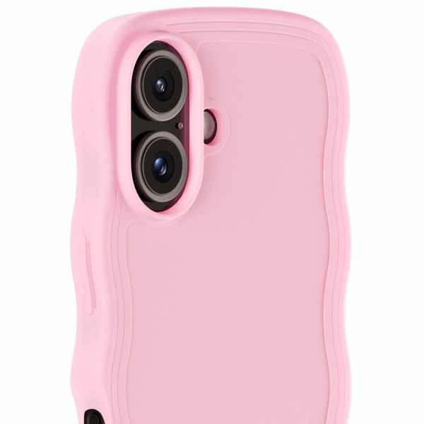 Holdit Wavy Case iPhone 16 Plus - Pink