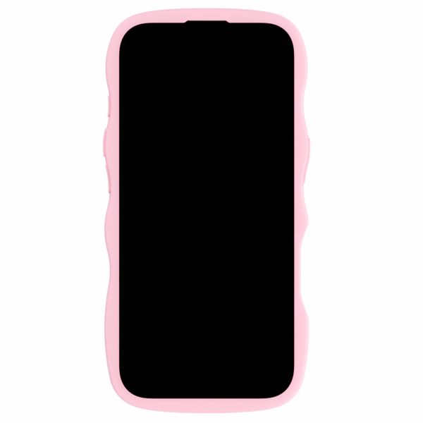 Holdit Wavy Case iPhone 16 Pro - Pink / Transparent