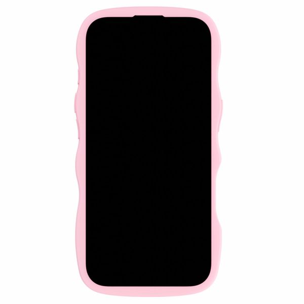 Holdit Wavy Case iPhone 16 Pro Max - Pink / Transparent