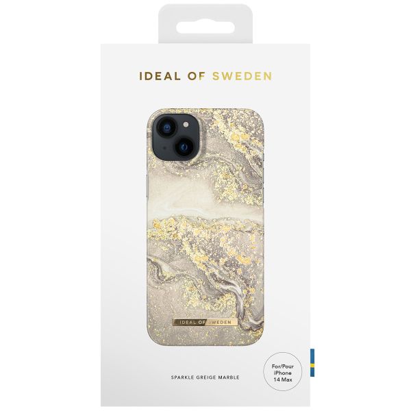 iDeal of Sweden Fashion Backcover iPhone 14 Plus - Sparkle Greige Marble