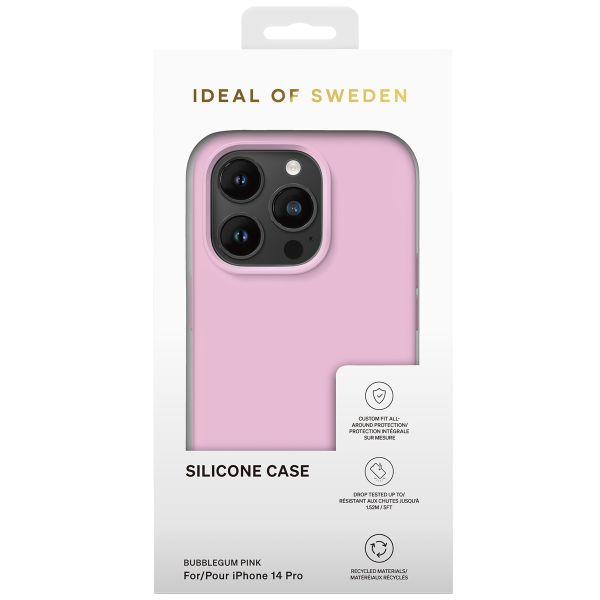 iDeal of Sweden Silicone Case iPhone 14 Pro - Bubble Gum Pink