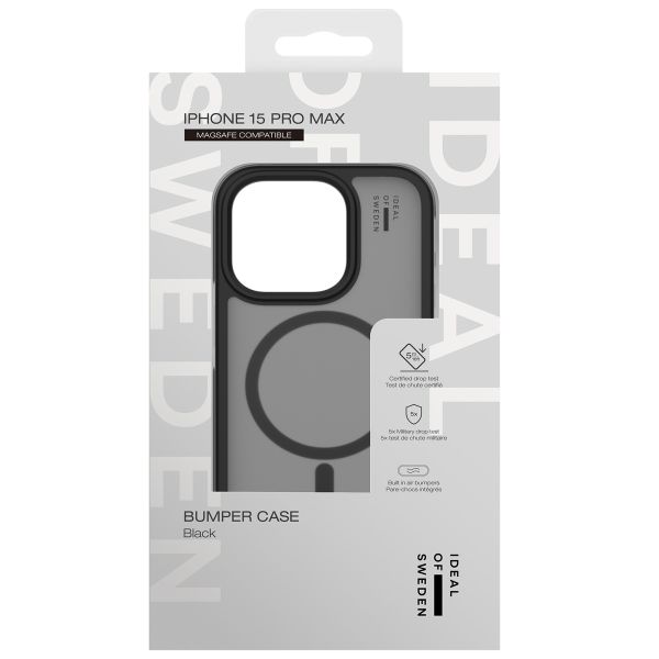 iDeal of Sweden Bumper Case Magsafe iPhone 15 Pro Max - Zwart