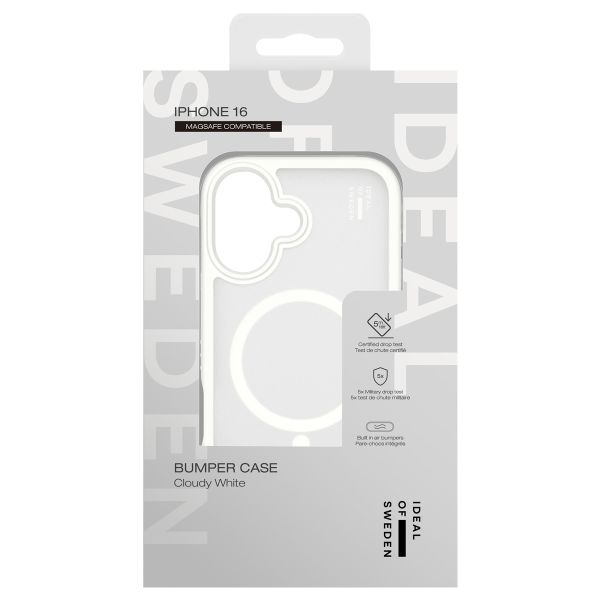 iDeal of Sweden Bumper Case Magsafe iPhone 16 - Cloudy White