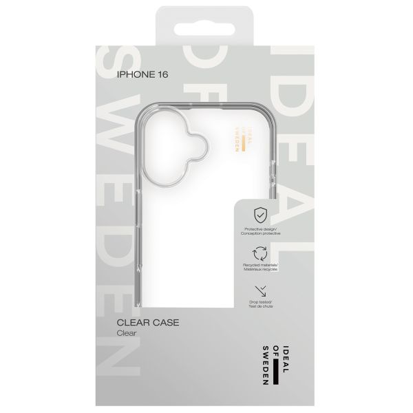 iDeal of Sweden Clear Case iPhone 16 - Transparant