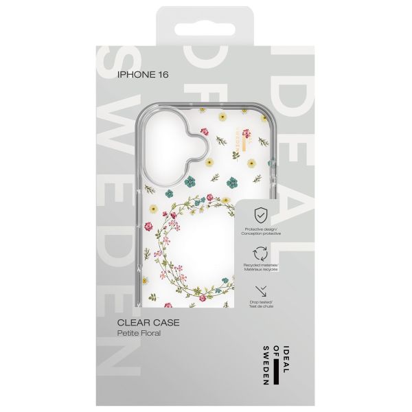 iDeal of Sweden Clear Case iPhone 16 - Petite Floral