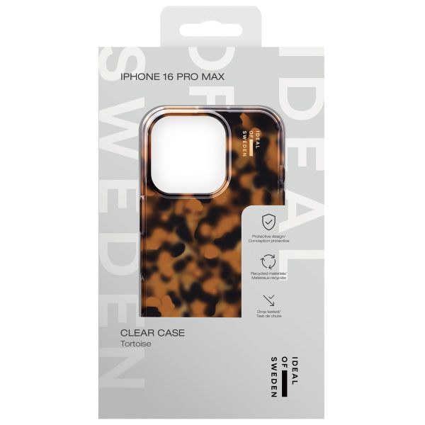 iDeal of Sweden Clear Case iPhone 16 Pro Max - Tortoise