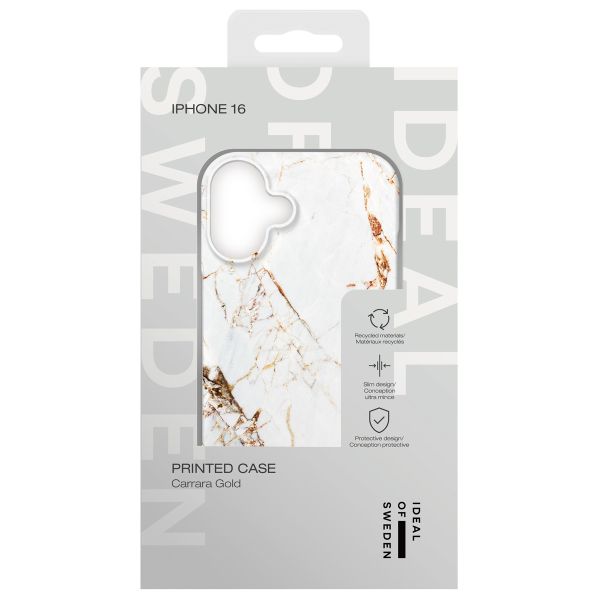 iDeal of Sweden Fashion Backcover iPhone 16 - Carrara Gold