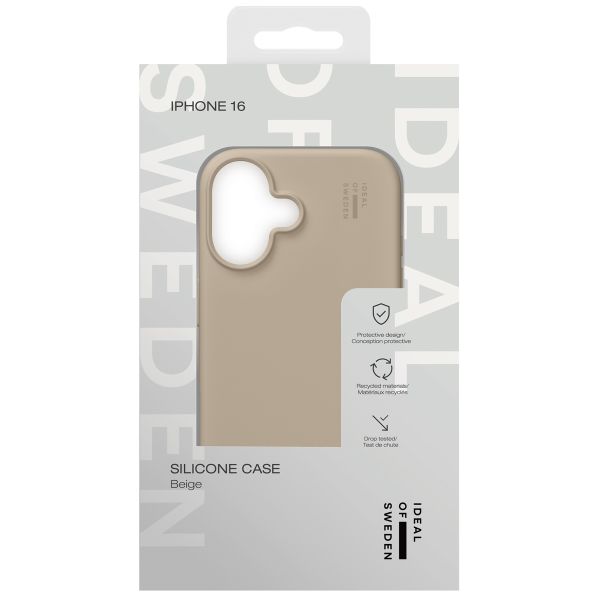 iDeal of Sweden Silicone Case iPhone 16 - Beige