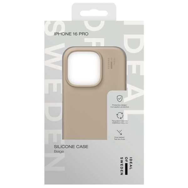 iDeal of Sweden Silicone Case iPhone 16 Pro - Beige