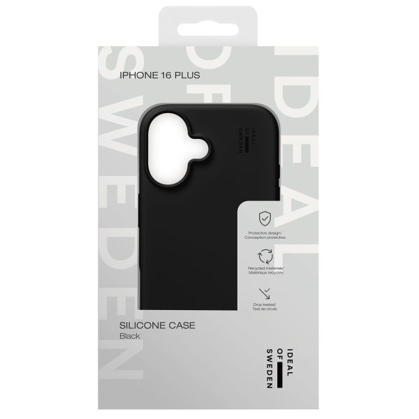 iDeal of Sweden Silicone Case iPhone 16 Plus - Black