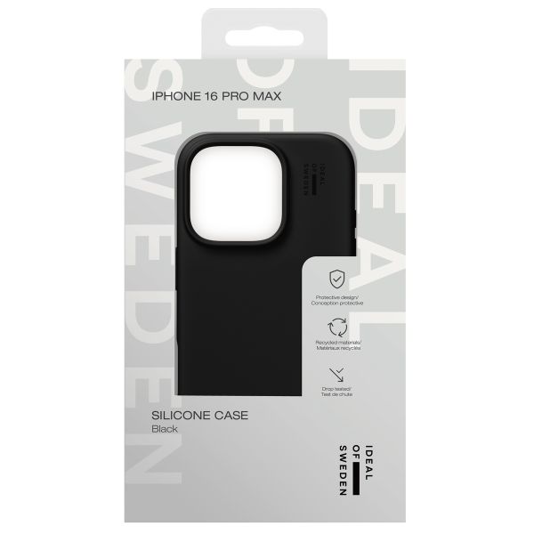 iDeal of Sweden Silicone Case iPhone 16 Pro Max - Black