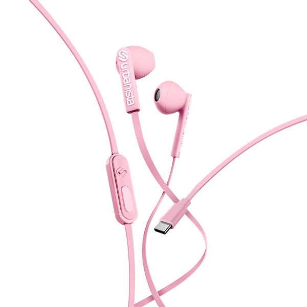 Urbanista San Francisco - Oordopjes - Bedrade oordopjes - USB-C aansluiting - Blossom Pink