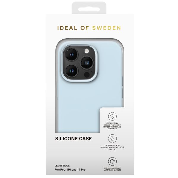 iDeal of Sweden Silicone Case iPhone 14 Pro - Light Blue