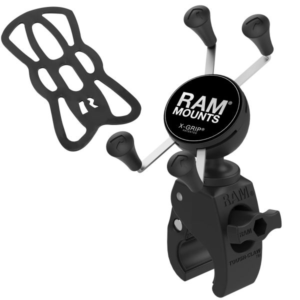 RAM Mounts X-Grip® Tough-claw telefoonhouder fiets/motor/scooter - Universeel - Klein - Zwart