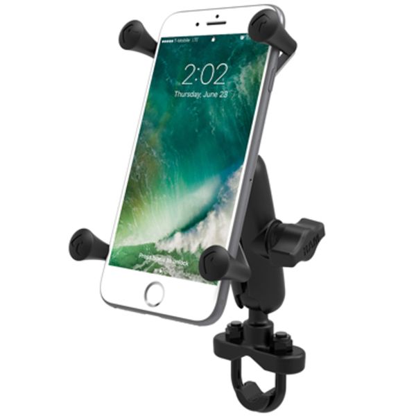 RAM Mounts X-Grip® U-Bolt telefoonhouder fiets/motor/scooter - Universeel - Groot - Zwart