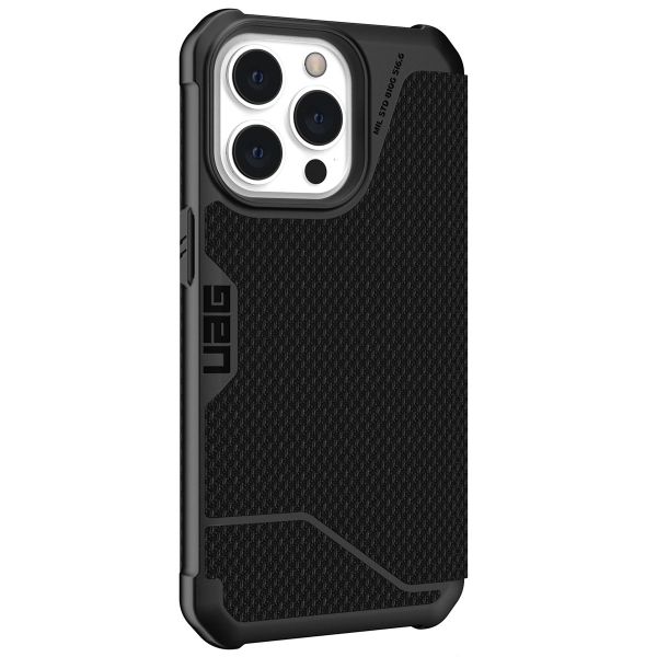 UAG Metropolis Bookcase iPhone 13 Pro - Kevlar Black