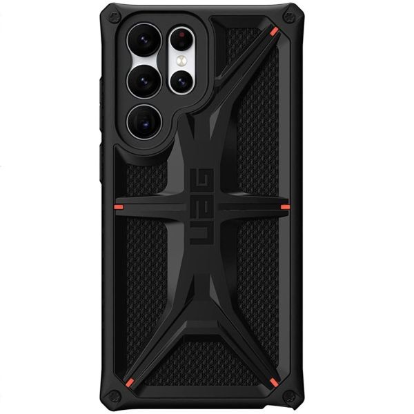 UAG Monarch Backcover Samsung Galaxy S22 Ultra - Kevlar Black