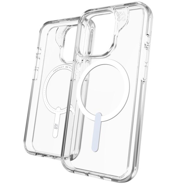 ZAGG Crystal Palace Snap Backcover MagSafe iPhone 15 Pro - Transparant