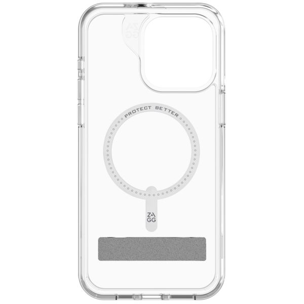 ZAGG Crystal Palace Snap KickStand Case met MagSafe iPhone 15 Pro Max - Transparant