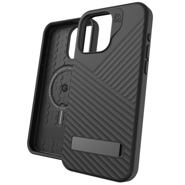 ZAGG Denali Snap KickStand Case met MagSafe iPhone 15 Pro Max - Zwart