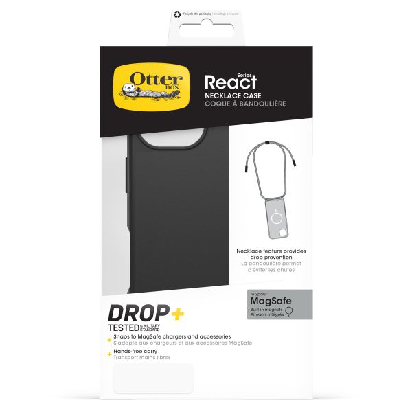 OtterBox React Necklace MagSafe iPhone 16 - Black