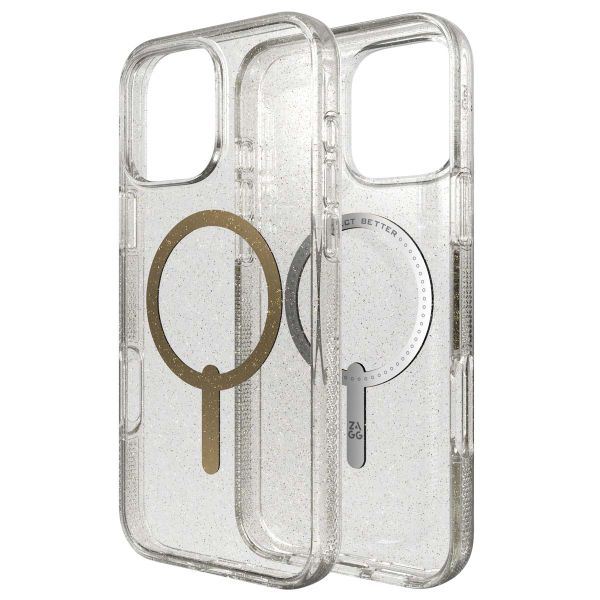 ZAGG Milan Snap Case met MagSafe iPhone 16 Pro Max - Gold Glitter