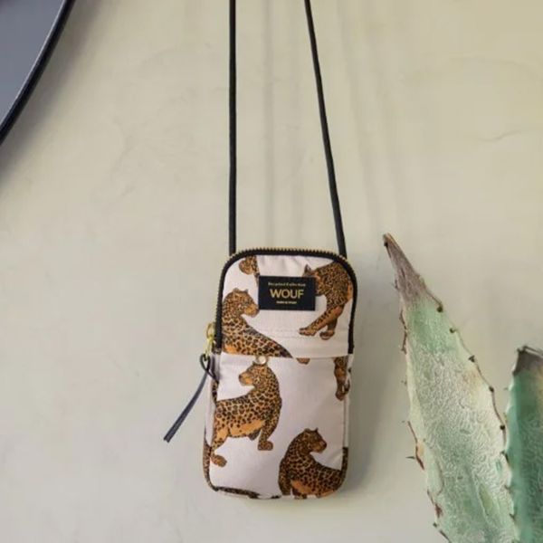 Wouf Crossbody Phone Bag - Telefoontasje - The Leopard