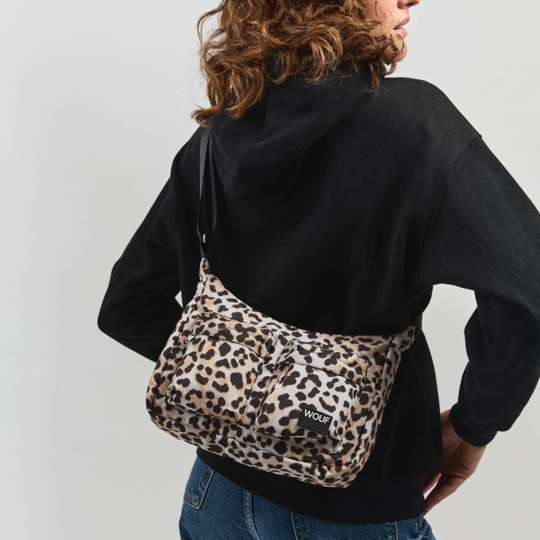 Wouf Crossbody Bag - Buideltas met panterprint dames - Downtown Kim+