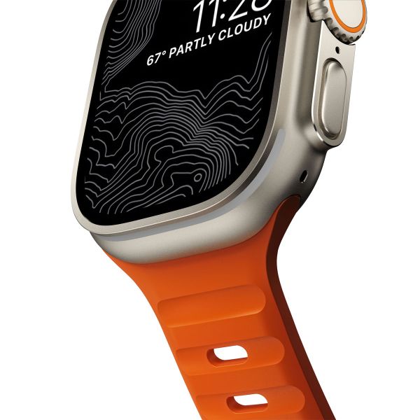 Nomad Sport band FKM Apple Watch Series 1-10 / SE / Ultra (2) - 42/44/45/46/49 mm - Oranje