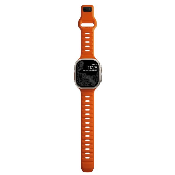 Nomad Sport band FKM Apple Watch Series 1-10 / SE / Ultra (2) - 42/44/45/46/49 mm - Oranje