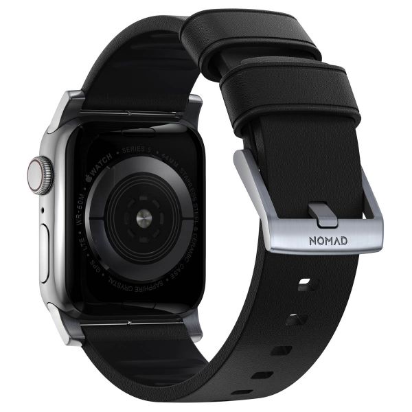 Nomad Active Pro Band Apple Watch Series 1-10 / SE / Ultra (2) - 42/44/45/46/49 mm - Zwart/Zilver