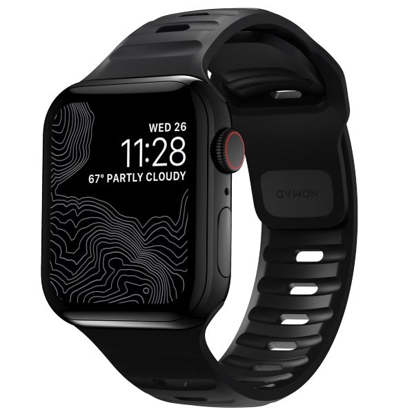 Nomad Sport band FKM Apple Watch Series 1-10 / SE / Ultra (2) - 42/44/45/46/49 mm - Zwart