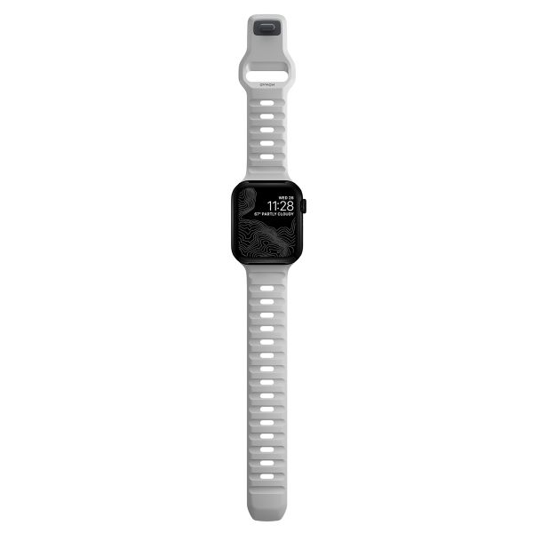 Nomad Sport band FKM Apple Watch Series 1-10 / SE / Ultra (2) - 42/44/45/46/49 mm - Lunar Gray