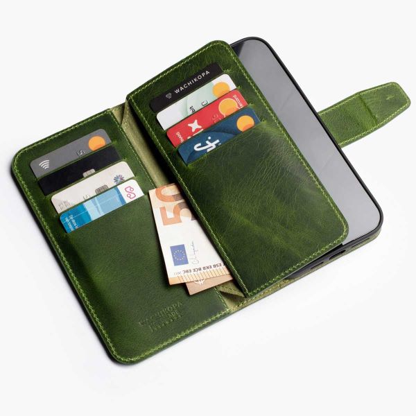 Wachikopa Multi Wallet Bookcase Samsung Galaxy S24 Ultra - Forest Green