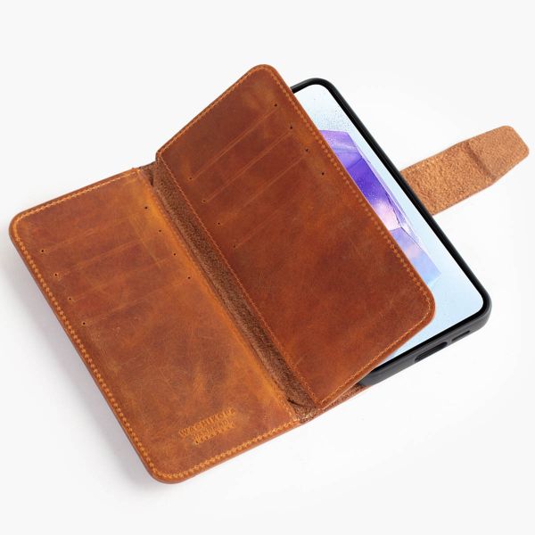 Wachikopa Multi Wallet Bookcase Samsung A55 - Camel