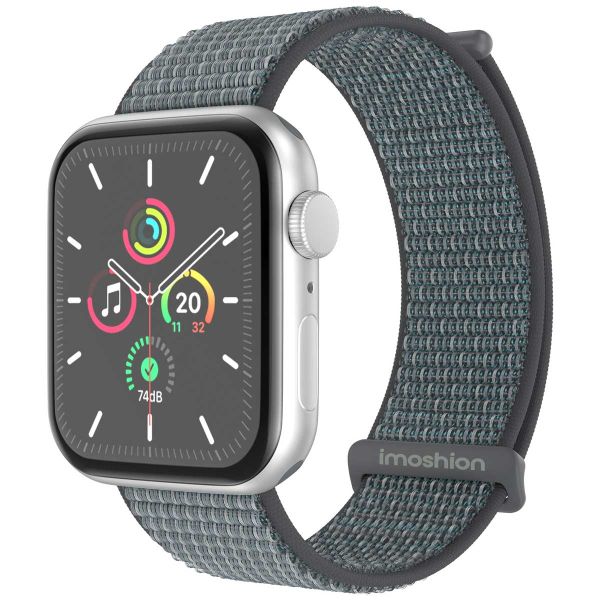 imoshion Nylon⁺ bandje Apple Watch Series 1-9 / SE - 38/40/41 mm / Series 10 - 42 mm - Ash Green