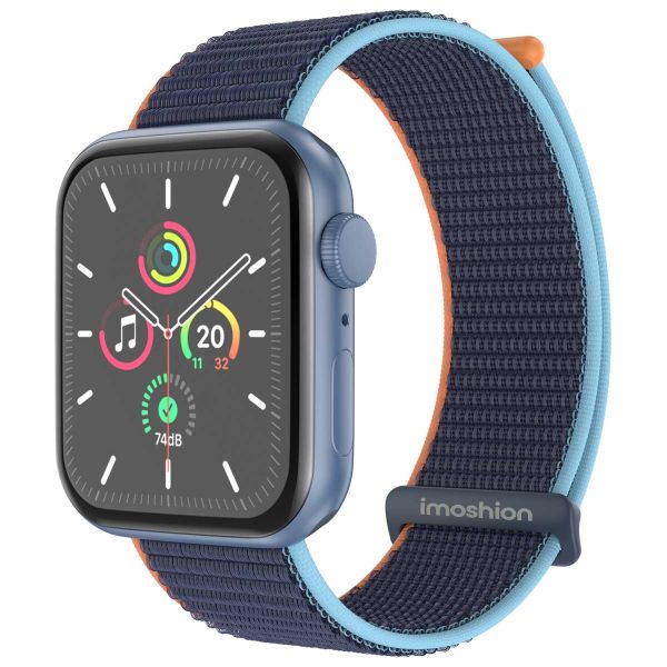 imoshion Nylon⁺ bandje Apple Watch Series 1-9 / SE - 38/40/41 mm / Series 10 - 42 mm - Dark Navy Blue