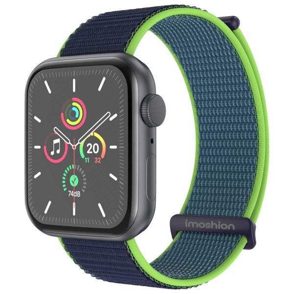 imoshion Nylon⁺ bandje Apple Watch Series 1-9 / SE - 38/40/41 mm / Series 10 - 42 mm - Lime