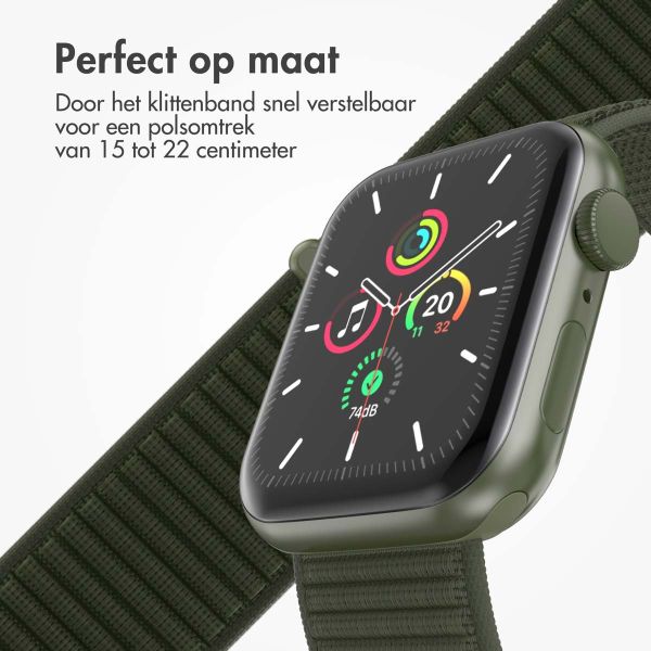 imoshion Nylon⁺ bandje Apple Watch Series 1-9 / SE - 38/40/41 mm / Series 10 - 42 mm - Army Green