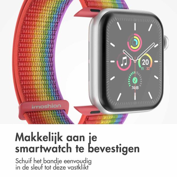 imoshion Nylon⁺ bandje Apple Watch Series 1-9 / SE - 38/40/41 mm / Series 10 - 42 mm - Pride Edition