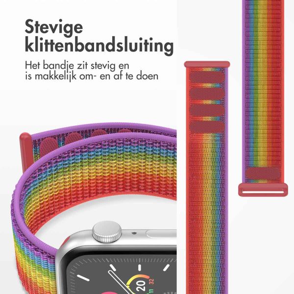 imoshion Nylon⁺ bandje Apple Watch Series 1-9 / SE - 38/40/41 mm / Series 10 - 42 mm - Pride Edition