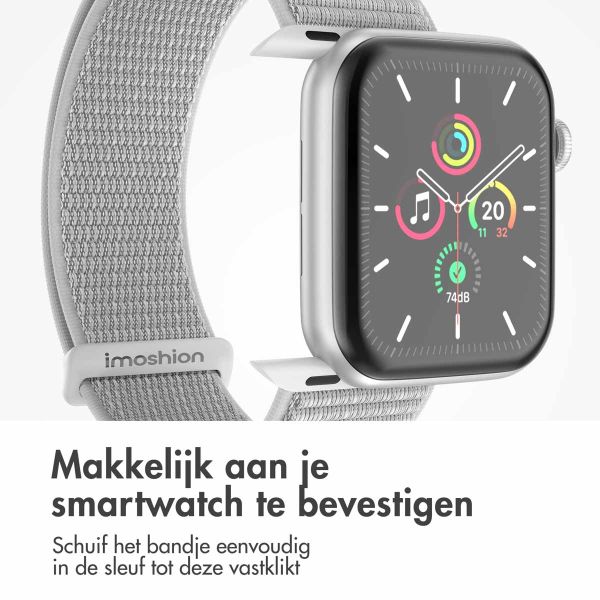 imoshion Nylon⁺ bandje Apple Watch Series 1-10 / SE / Ultra (2) - 42/44/45/46/49 mm - Seashell