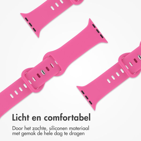 imoshion Siliconen⁺ bandje Apple Watch Series 1-9 / SE - 38/40/41 mm / Series 10 - 42 mm - Barbie Pink - Maat S/M